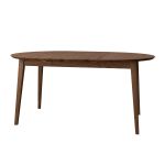 Tölgyfa asztal, kihúzható, kör alakú, tabacco színben, 110 - 160 cm  – Orbetello