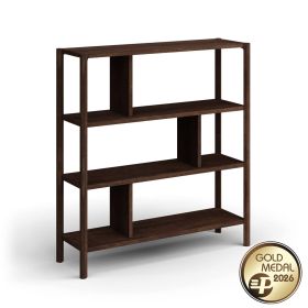 Könyvespolc, nagy méret, tölgyfa, tabacco szín - Campi