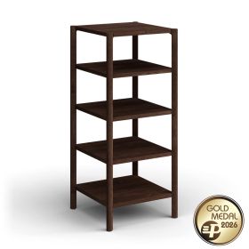 Könyvespolc, magas, tölgyfa, tabacco szín - Campi