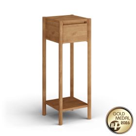 Kisasztal fiókkal, magas, tölgyfa - Campi