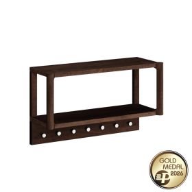 Fogas, fali, keskeny, tabacco szín - Campi