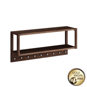 Fogas, fali, széles, tabacco szín - Campi