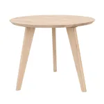 Kisasztal, kerek, fehérített tölgyfa, 50 cm - Orbetello