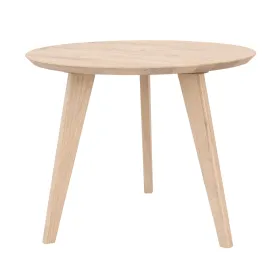 Kisasztal, kerek, fehérített tölgyfa, 50 cm - Orbetello