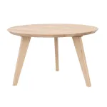 Kisasztal, kerek, fehérített tölgyfa, 70 cm - Orbetello