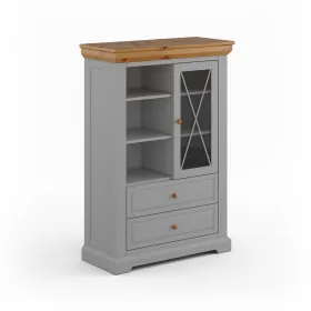 Vitrin 1.3, fa, hamuszürke – Marone Elite