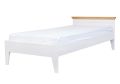 Posteľ, borovica, farba biela - dub, séria Marone Kids, rozmer 90 x 200 cm