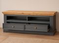 TV stolík veľký, borovica, farba grafit - dub, séria Marone