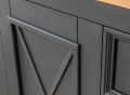 Komoda 2.4, borovica, farba grafit - dub, séria Marone