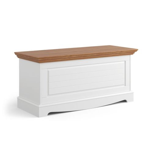 Truhlica, borovica, farba biela - dub, séria Belluno Elegante