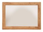 Zrkadlo malé, dub, farba prírodný dub, séria Gialo, rozmer 100 x 70 cm