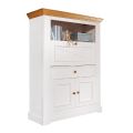 Sekretár, borovica, farba biela - dub, séria Marone
