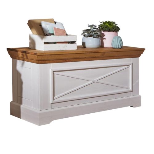 Truhlica, borovica, farba biela - dub, séria Marone